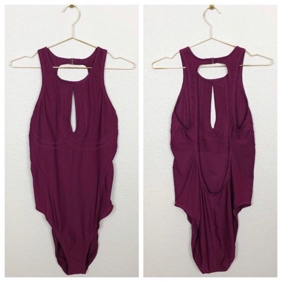 Everything But Water EBW Womens Collection High Neck Keyhole One Piece
